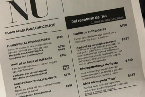 De la novela a la mesa: el menú de “Como agua para chocolate” en Angelopolitano